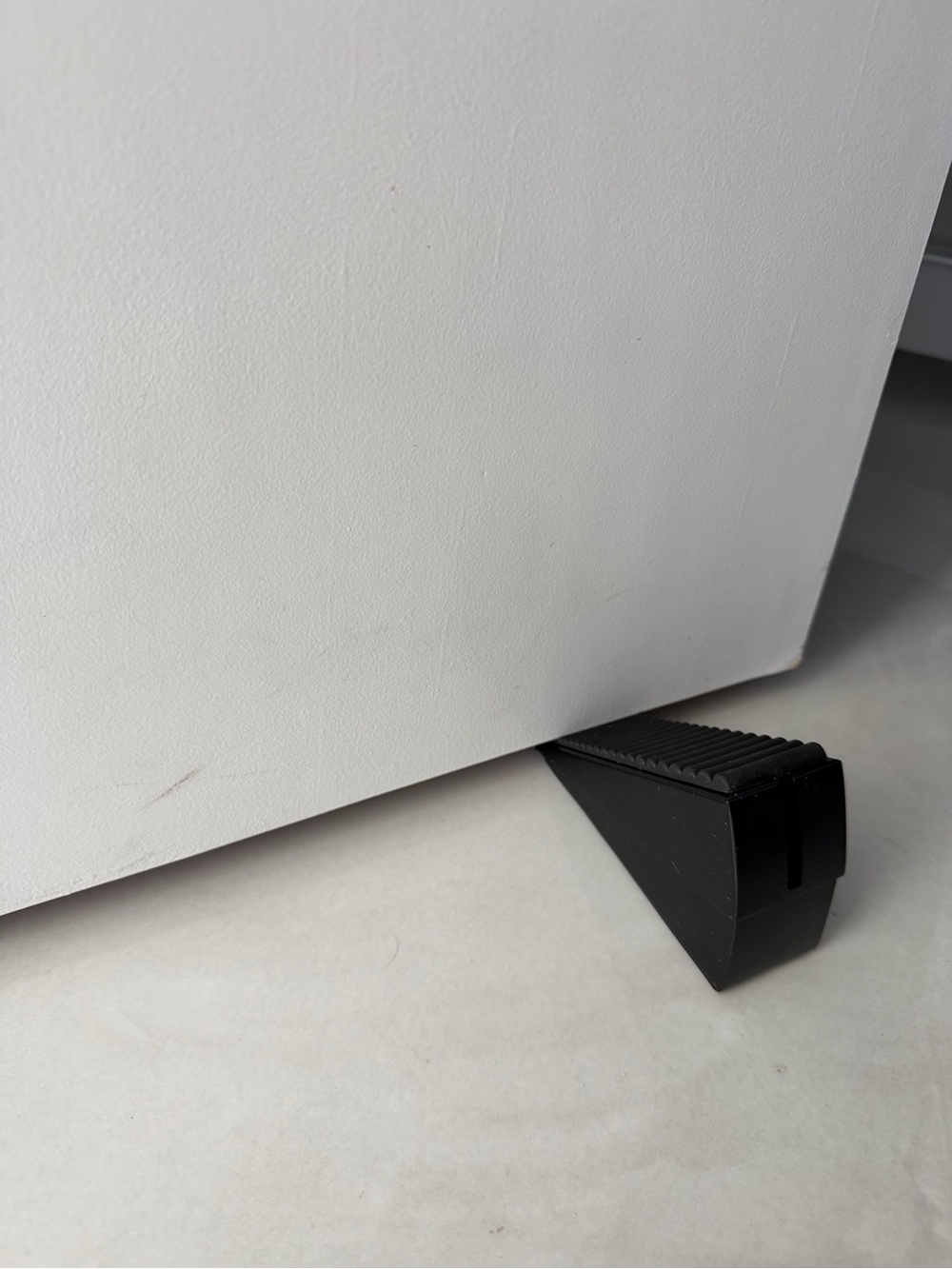 Adjustable Door Stopper, Door Wedge Stopper  Black